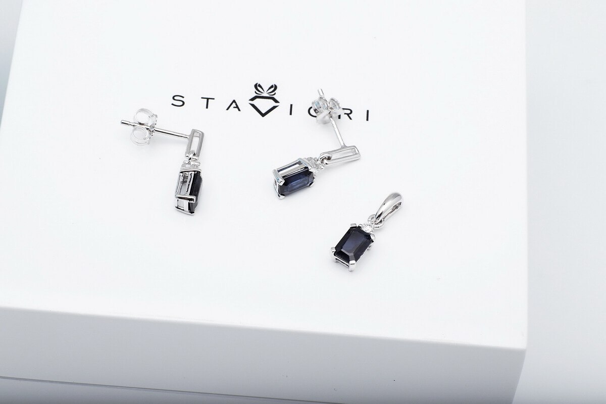 Złote kolczyki KBD1924S - Diament